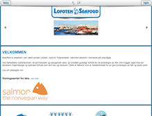 Tablet Screenshot of lofotenseafood.com
